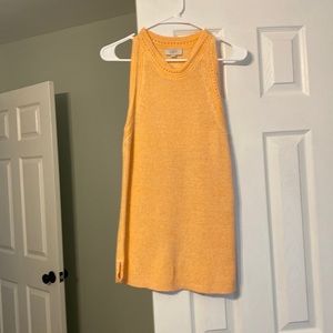 Ann Taylor loft size medium sweater tank orange color